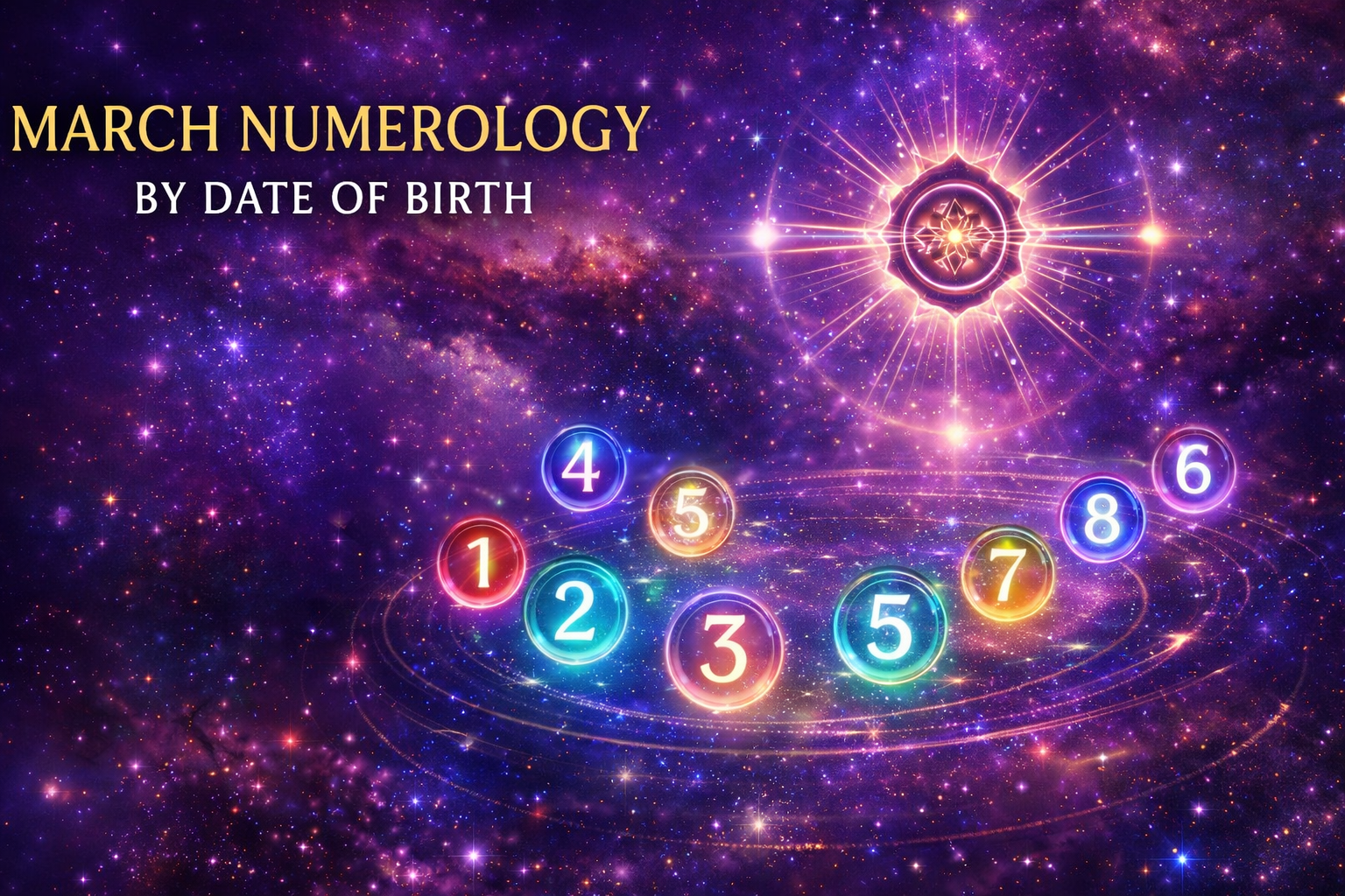 🔮 March Energy Guide by Date of Birth (Mulank 1–9)