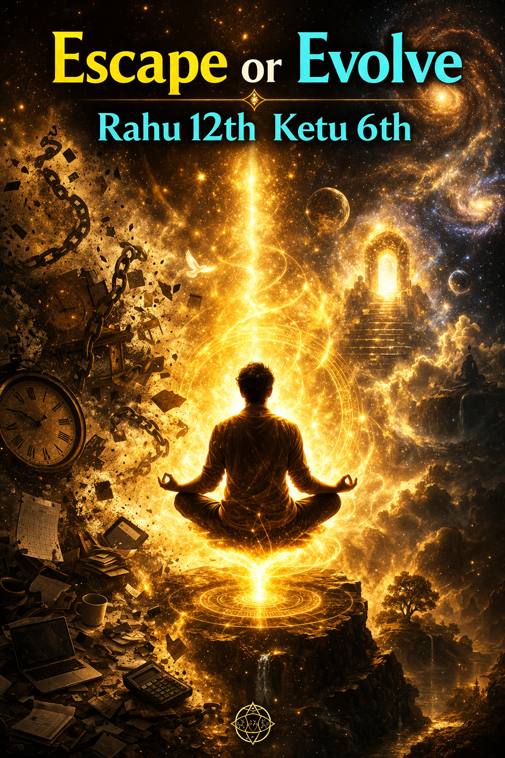 Rahu in 12th House & Ketu in 6th House:Meaning in Vedic Astrology