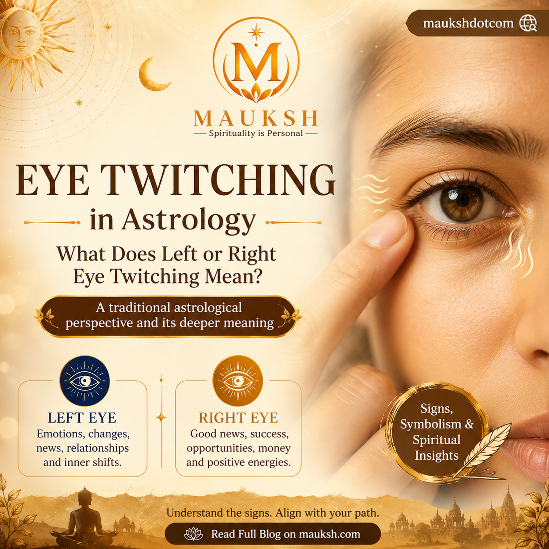 Eye Twitching in Astrology: What Does Left or Right Eye Twitching Mean?