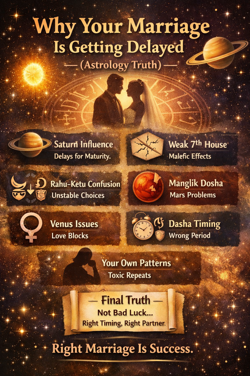 Marriage Delay in Astrology: 7 Hidden Reasons You Must Know