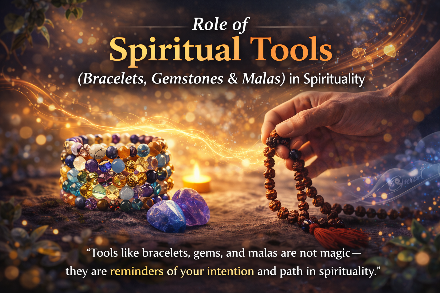 🔮 Role of Spiritual Tools (Bracelets, Gemstones &amp; Malas) in Spirituality