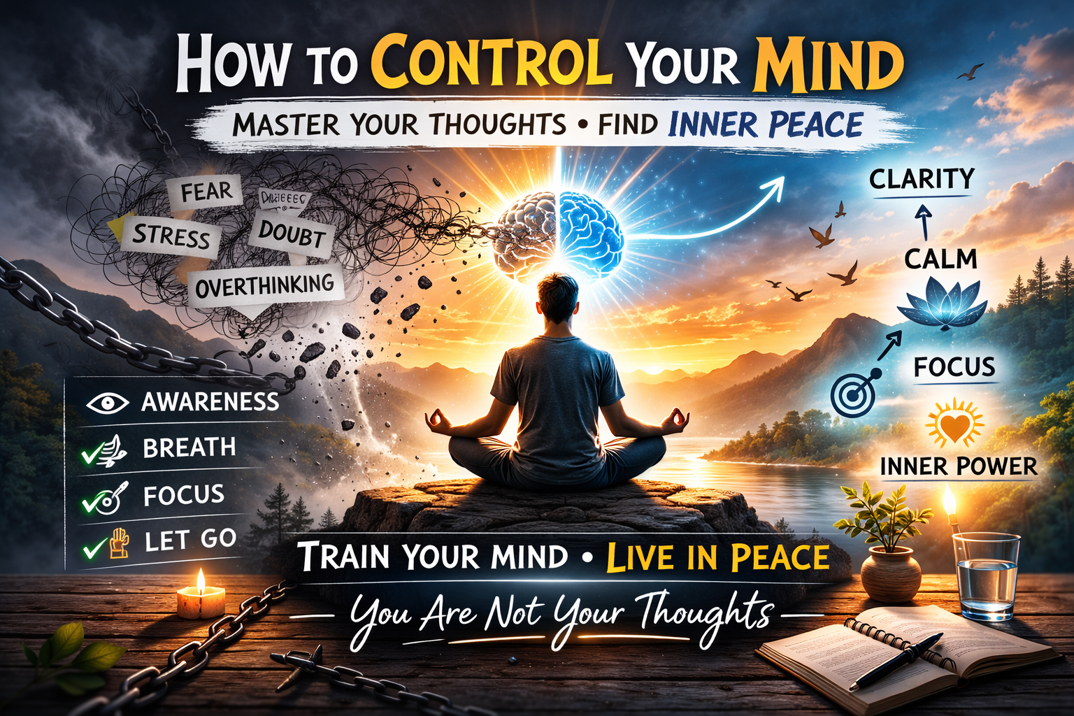 🧠 How to Control Your Mind (Without Fighting It)