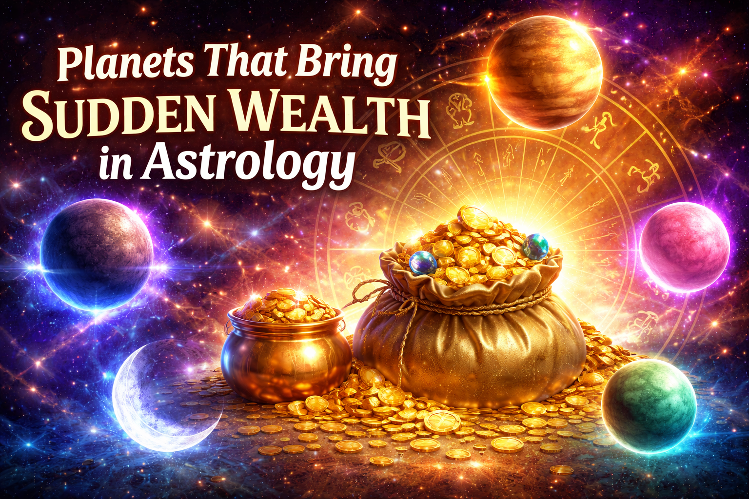 Planets That Bring Sudden Wealth in Astrology