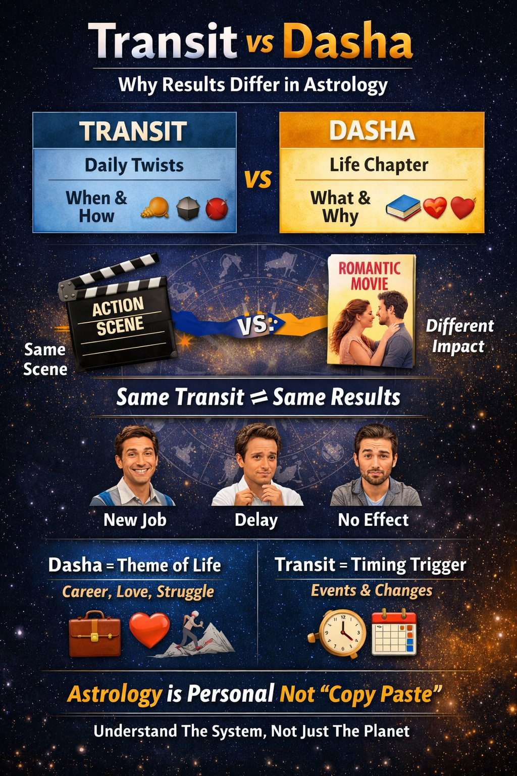 Transit vs Dasha: The Real Reason Why Astrology Feels Accurate for Some and Wrong for Others