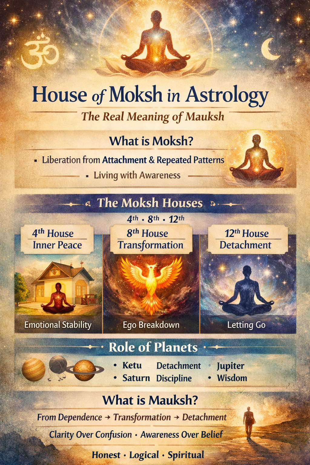 House of Moksh in Astrology – The Real Meaning of Mauksh