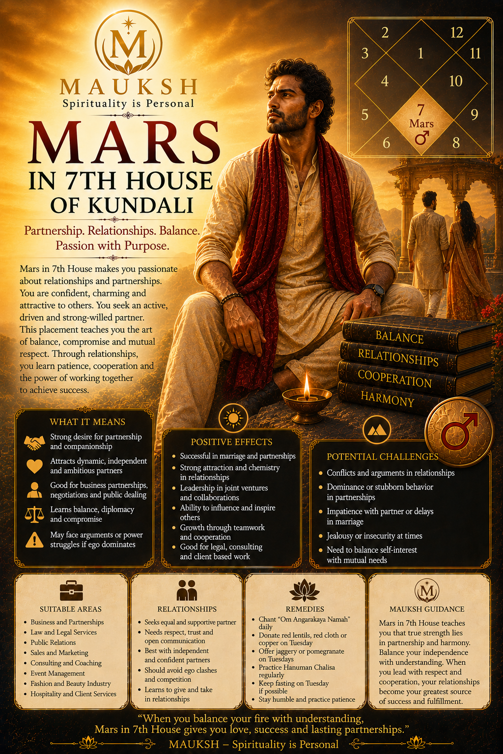 Mars in 7th House in Kundali: Meaning, Effects, Marriage, Spouse & Business