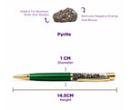Original Pyrite Power Pen for Wealth, Confidence & Success | Certified | Mauksh