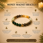 Original Money Magnet Bracelet with Free Raw Selenite Plate for Wealth, Luck & Success | Certified | Mauksh