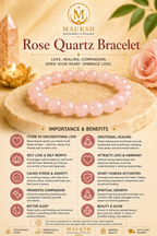 Original 7 Chakra & Rose Quartz Bracelet Combo for Love, Balance & Positive Energy | Natural Crystals | Certified | Mauksh
