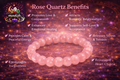 Rose Quartz Bracelet for Love & Self-Love | Natural Crystal | Certified | Mauksh