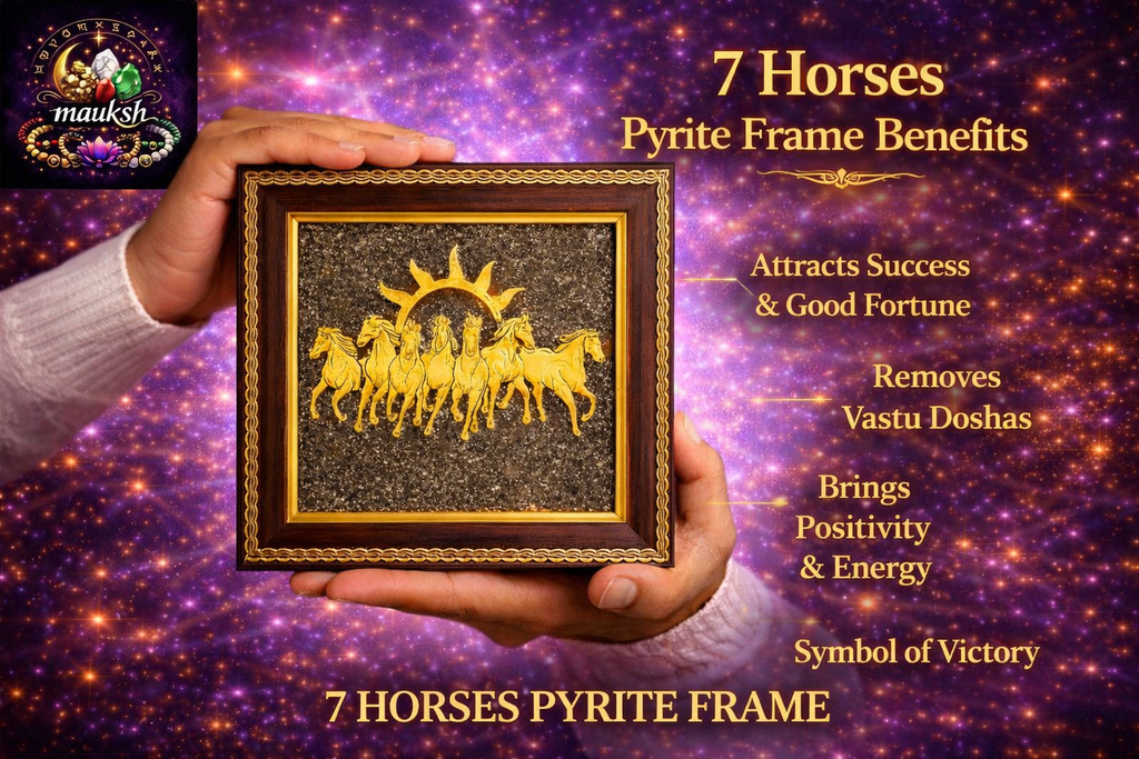 7 Horses Frame | Career Paisa Naam Growth | Pyrite Base | Certified | Mauksh