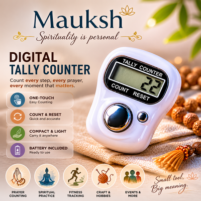 Digital Finger Tally Counter for Jaap, Meditation & Prayer | Mauksh