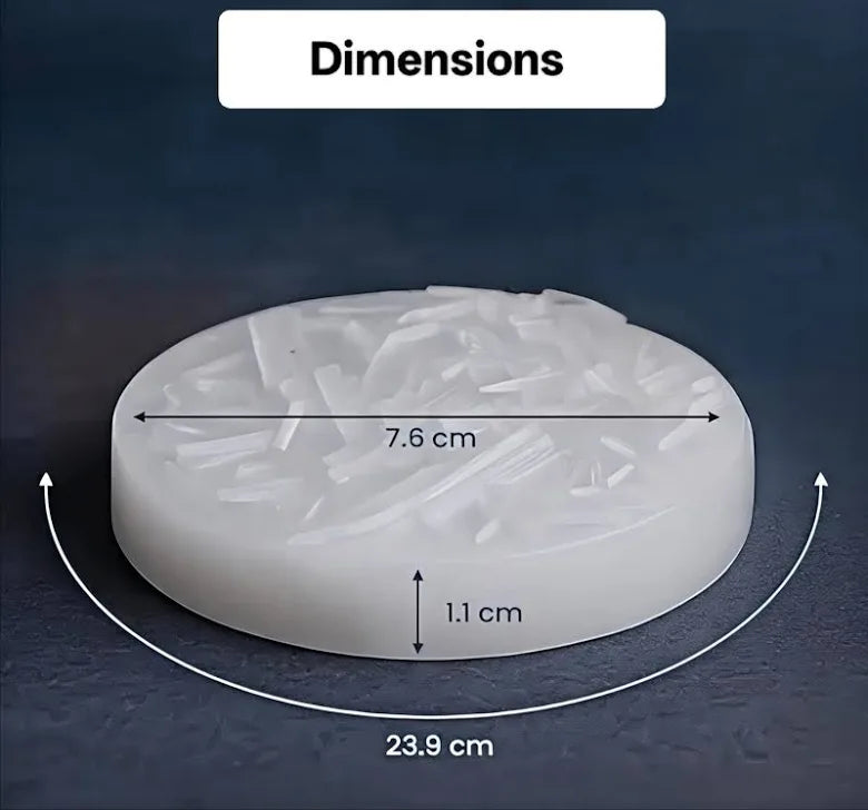 Original Raw Selenite Charging Plate – Crystal Cleansing & Energy Purification | Certified | Mauksh