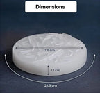 Original Raw Selenite Charging Plate – Crystal Cleansing & Energy Purification | Certified | Mauksh