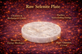 Raw Selenite Charging Plate – Crystal Cleansing & Energy Purification | Certified | Mauksh