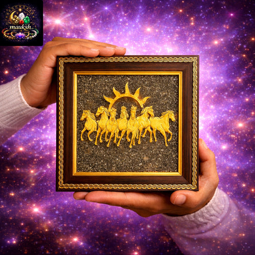 7 Horses Frame | Career Paisa Naam Growth | Pyrite Base | Certified | Mauksh