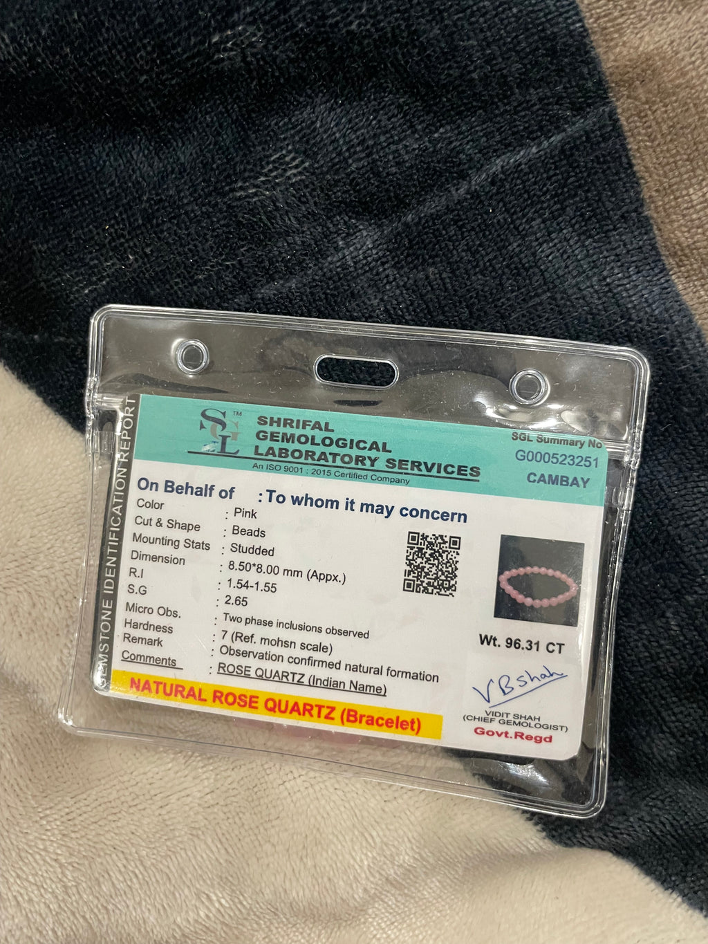 Rose Quartz & Evil Eye Bracelet Combo for Love & Protection | Certified | Mauksh