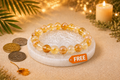 Original Citrine Bracelet with Free Raw Selenite Plate for Prosperity, Confidence & Success | Natural Crystal | Certified | Mauksh